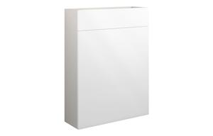 Eden 600mm Slim WC Unit - White Gloss (Grey Cab)